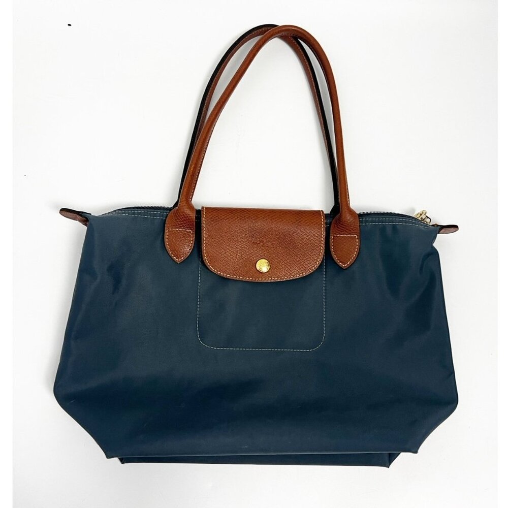 Longchamp Le Pliage Tote Bag Nylon Shoulder Purse Handbag Authentic - Picture 3 of 16